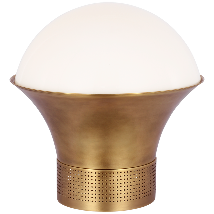 Lampe de table Precision Laiton et Verre blanc