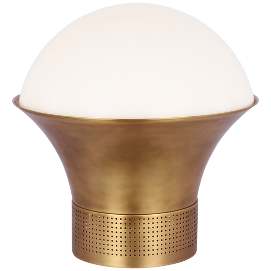 Lampe de table Precision Laiton et Verre blanc