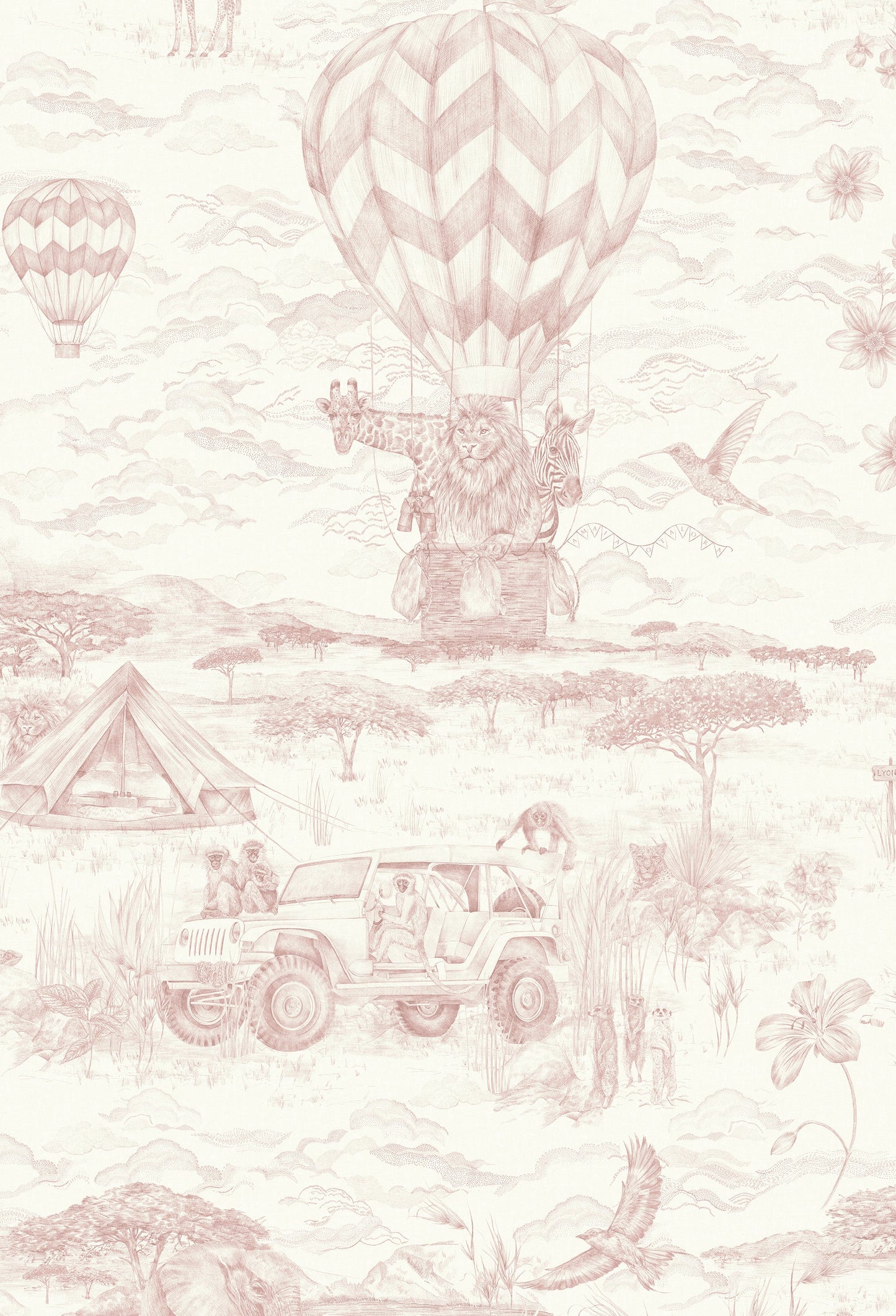 Papier Peint LYONS DEN Baby Pink