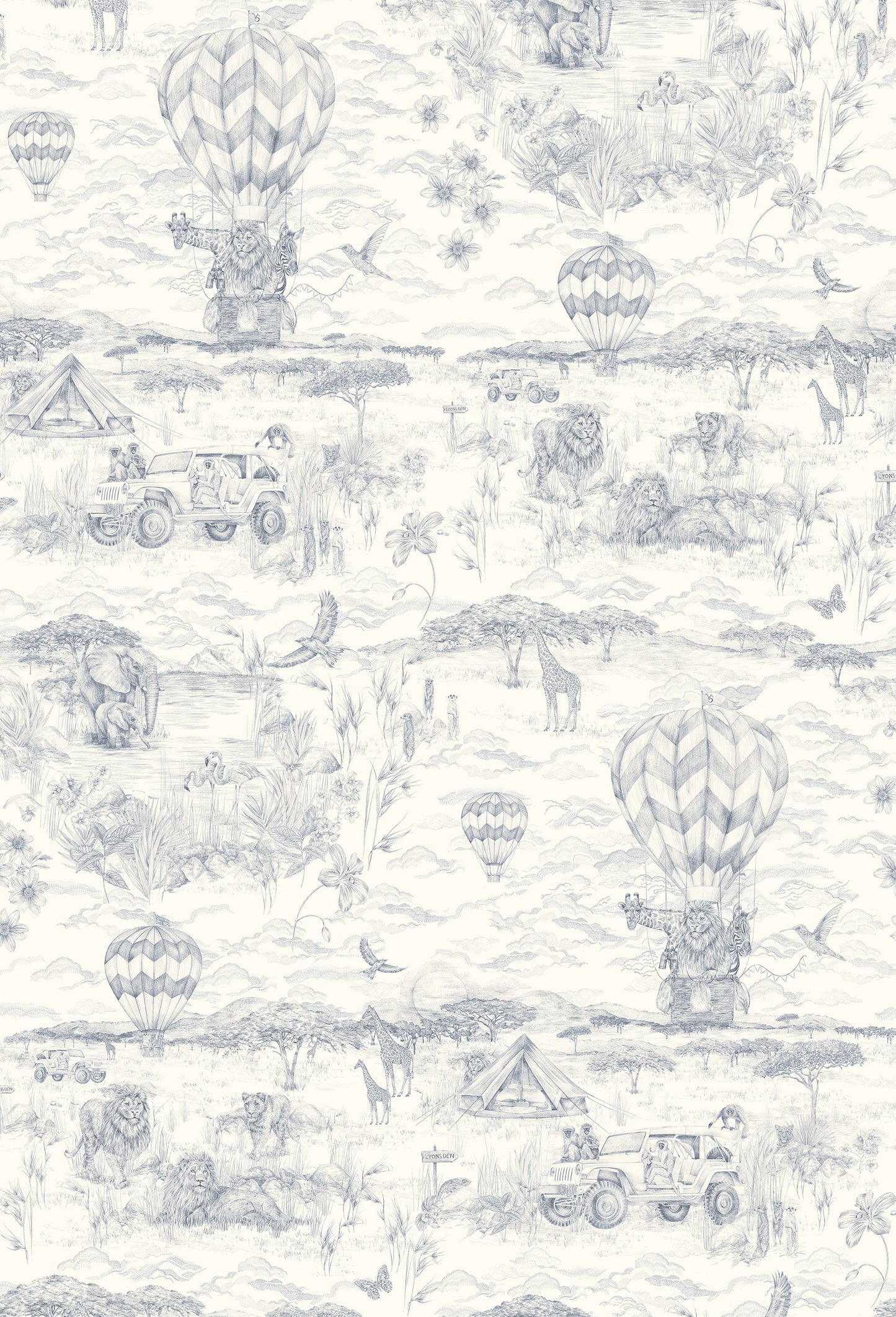 Papier Peint LYONS DEN Baby Blue