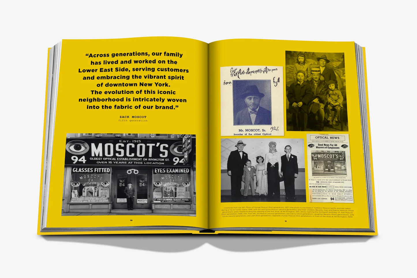 Livre Moscot : New York City 1915