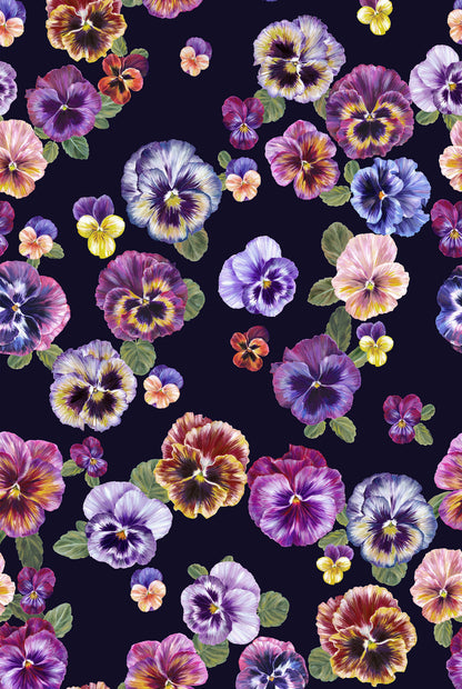 Papier Peint PLETHORA OF PANSIES Violet