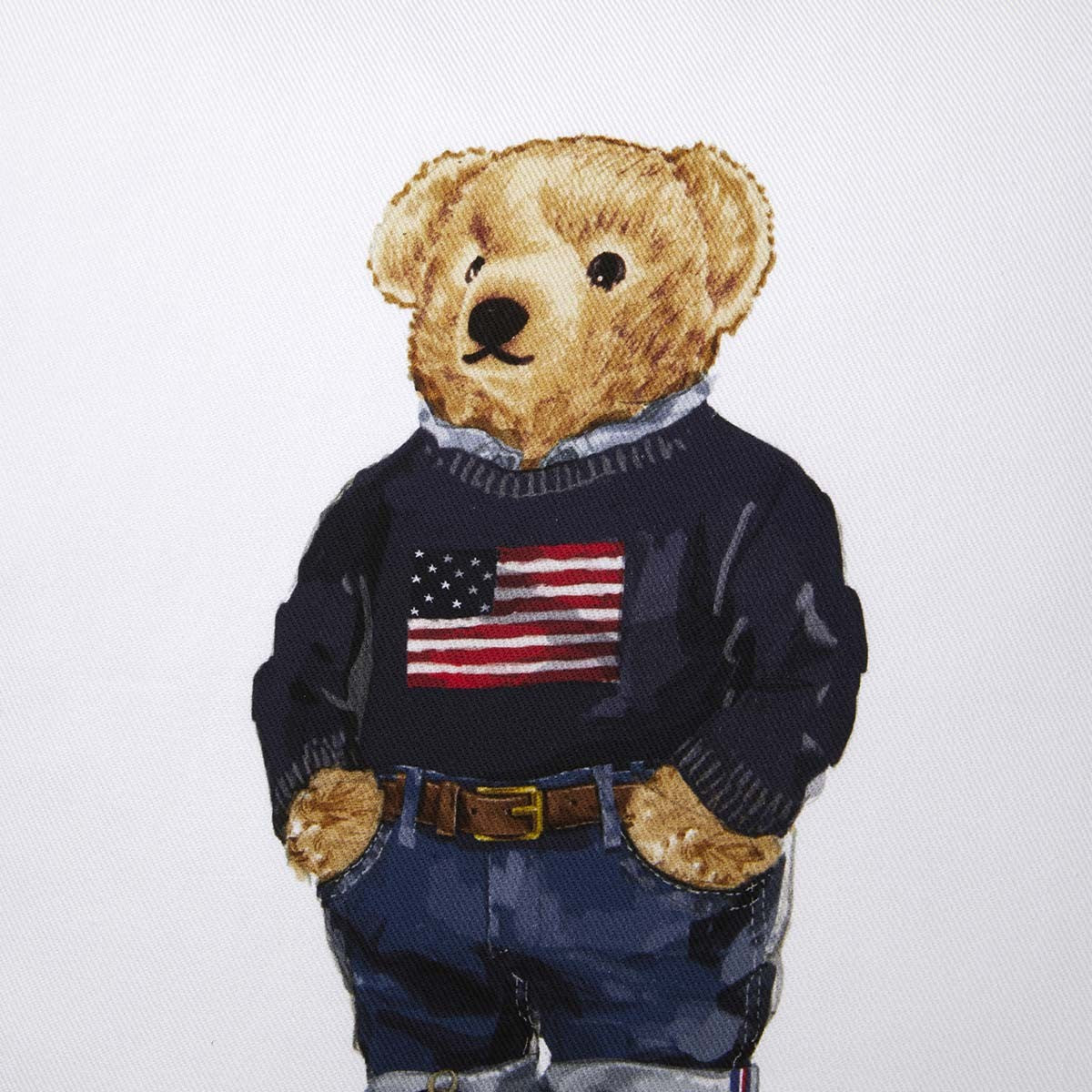 Flag Sweater Bear Cushion