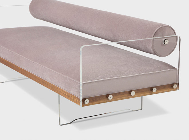 Roll Back Sofa Arms Plexiglas