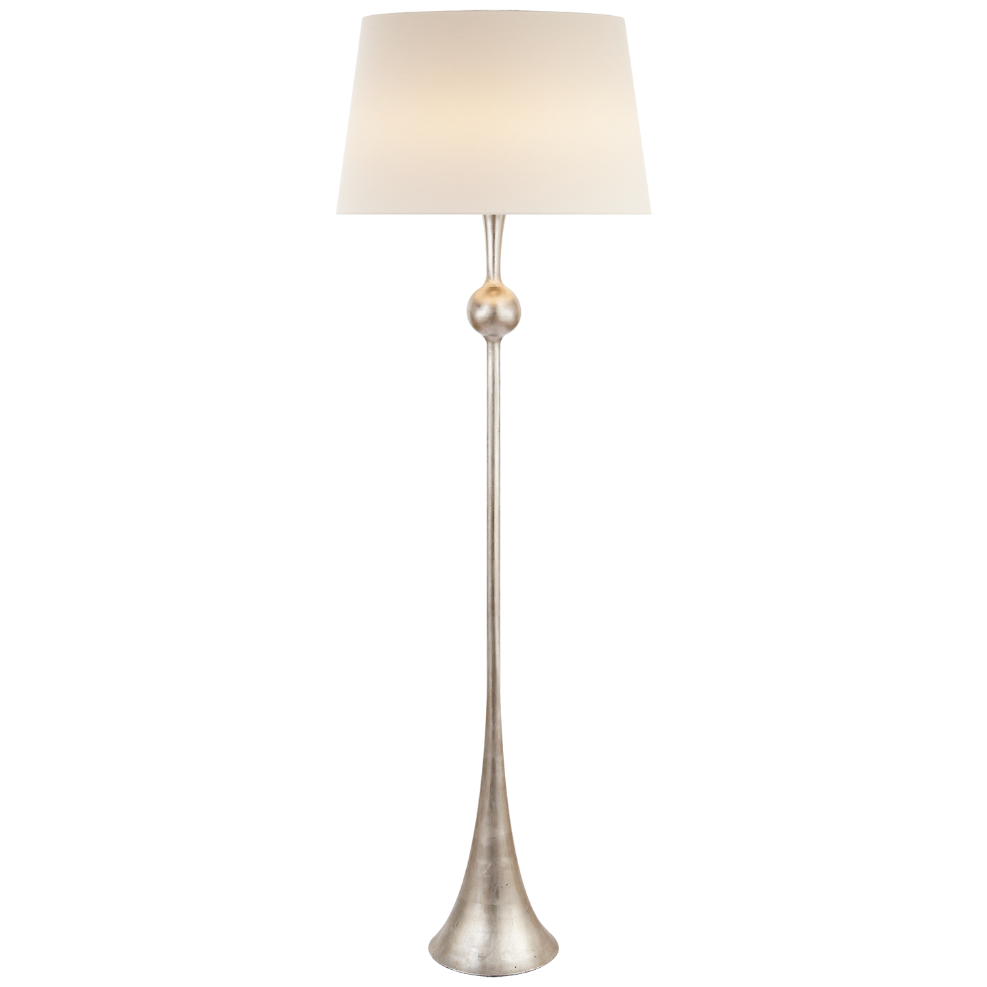 Dover Burnished Silver Leaf Floor Lamp