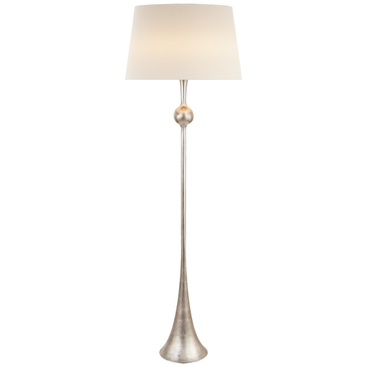 Dover Burnished Silver Leaf Floor Lamp