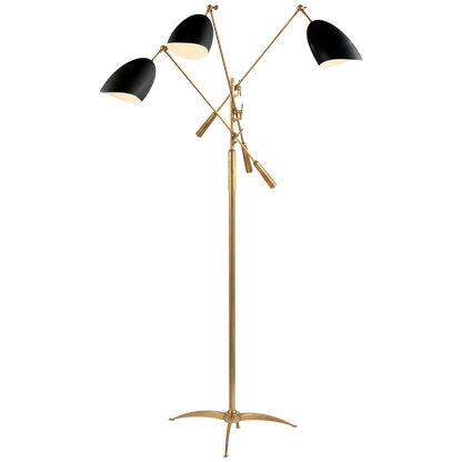 Lampadaire Sommerard Laiton Noir