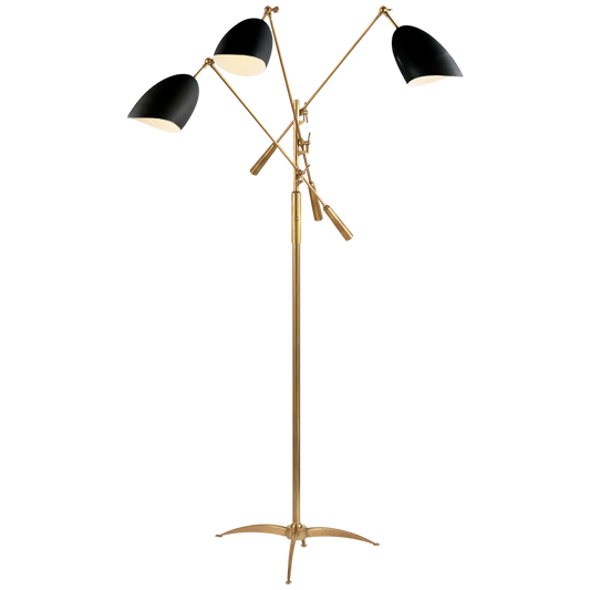 Sommerard Black Brass Floor Lamp