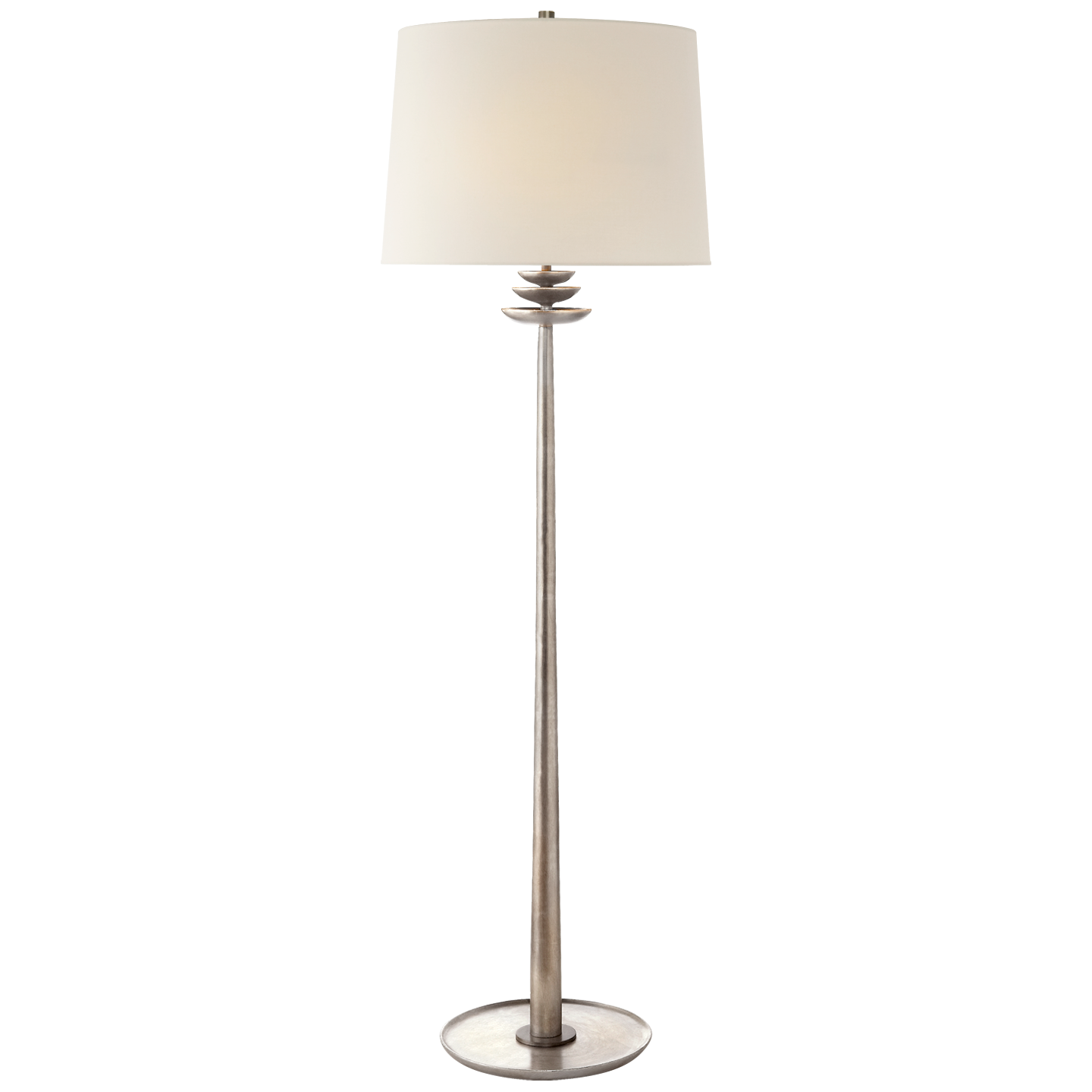 Beaumont Burnished Silver Leaf Floor Lamp