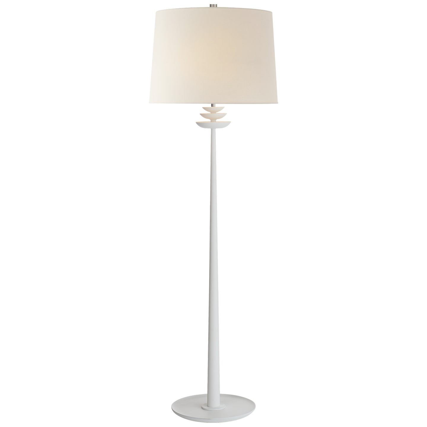 Beaumont White Plaster Floor Lamp