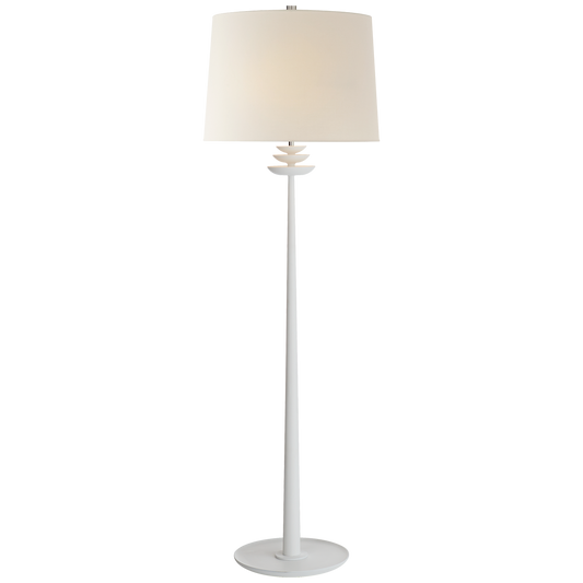 Beaumont White Plaster Floor Lamp