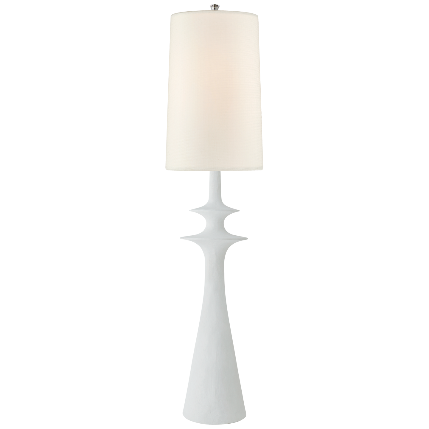 Lakmos White Plaster Floor Lamp