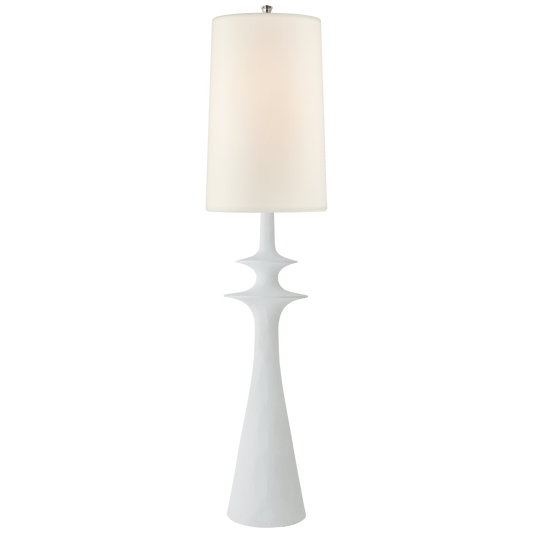 Lakmos White Plaster Floor Lamp