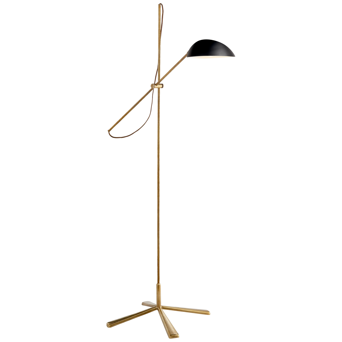 Graphic Floor Lamp Black Brass