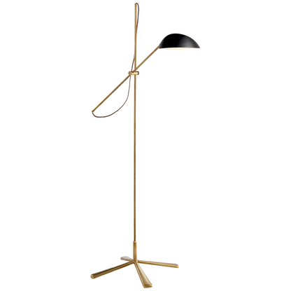 Graphic Floor Lamp Black Brass