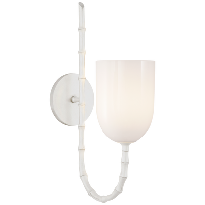 Edgemere White Plaster Wall Lamp