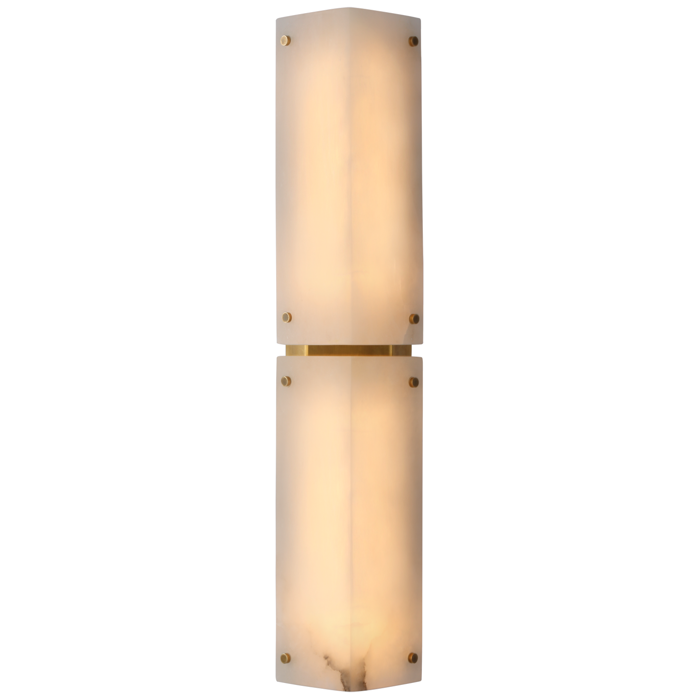 Clayton Wall Lamp 25" Alabaster Brass