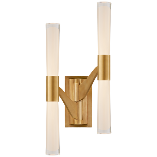 Brenta Double Articulated Brass Wall Lamp