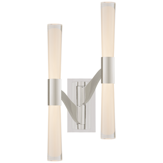Brenta Double Articulated Wall Lamp Nickel