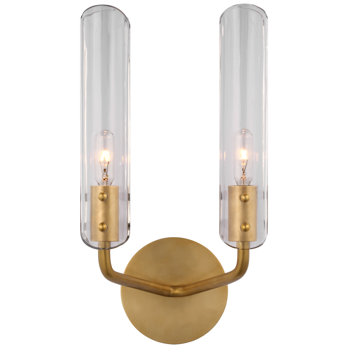 Casoria Wall Lamp 14" Double Brass