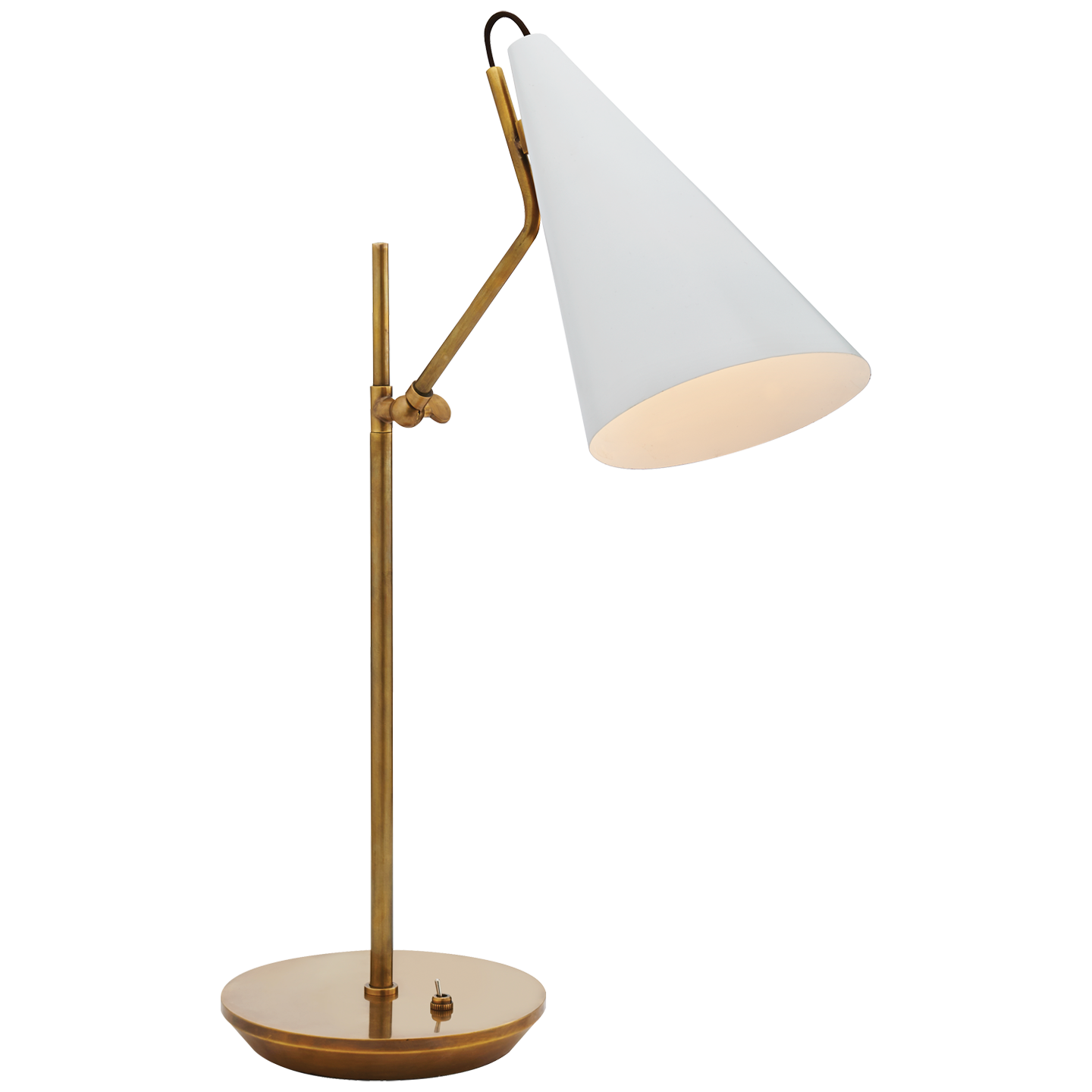 Clemente Lampe Weißer Gips