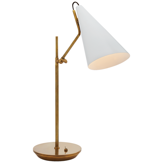 Clemente Lampe Weißer Gips