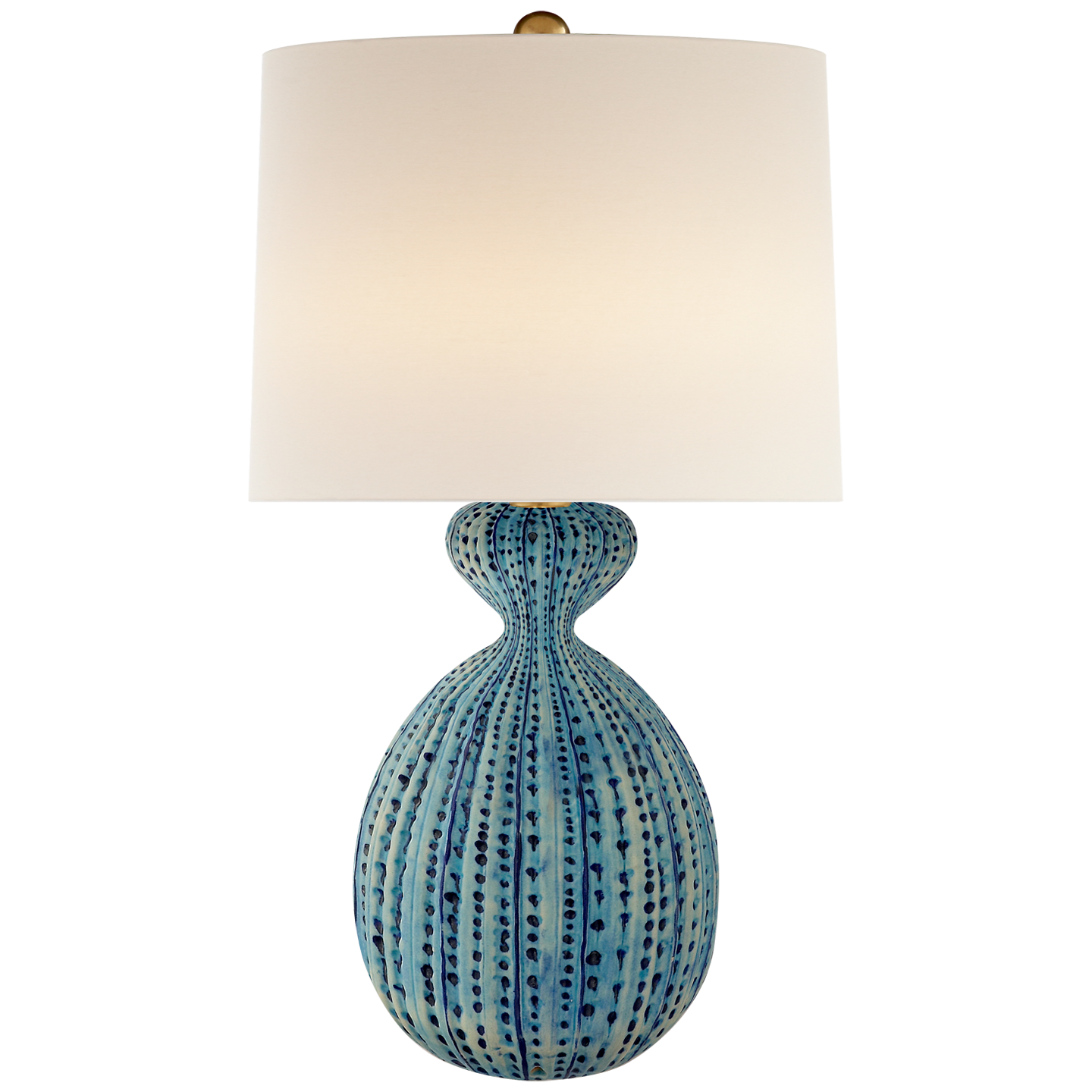 Gannet Pebbled Aquamarine Lamp 