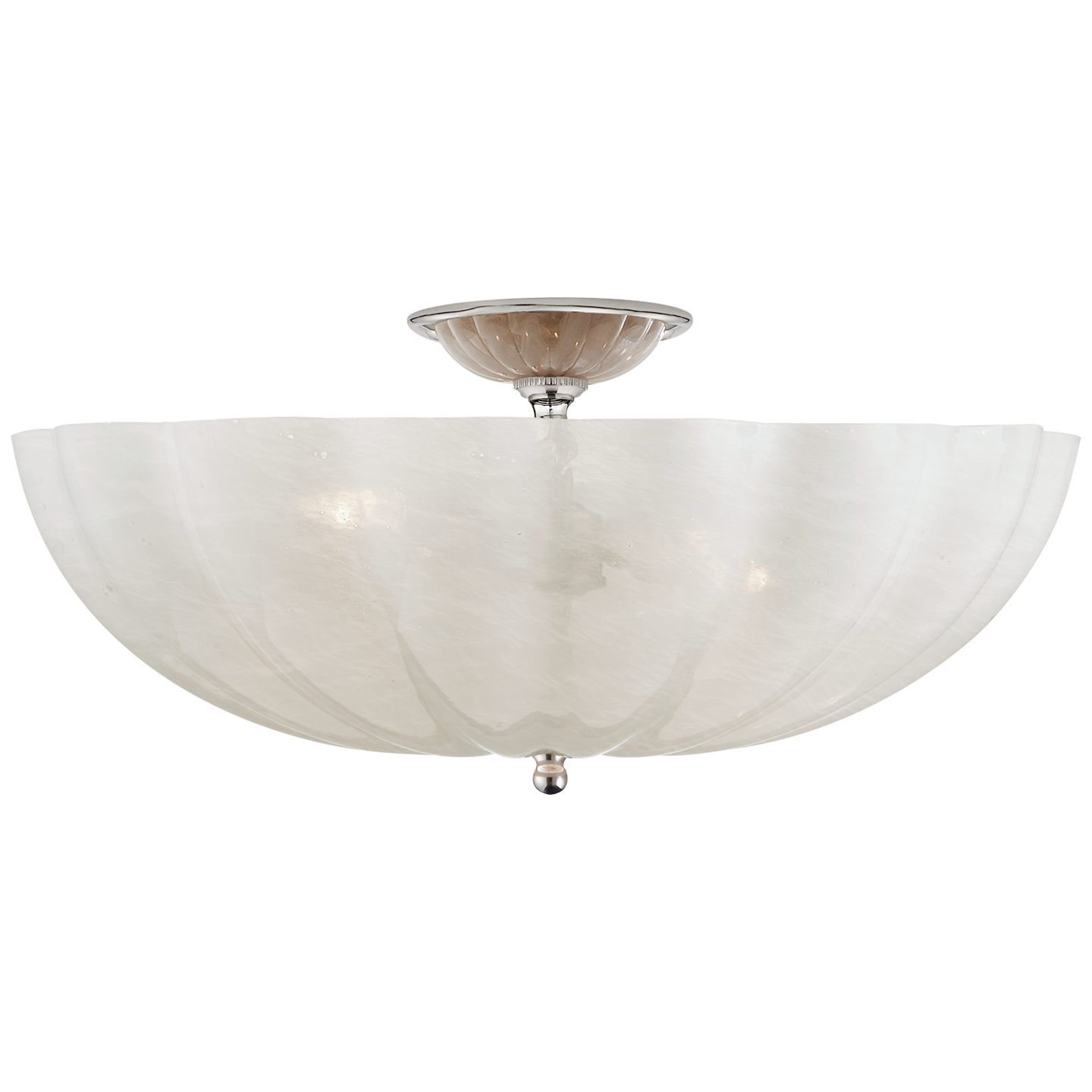 Rosehill Large Nickel Ceiling Light