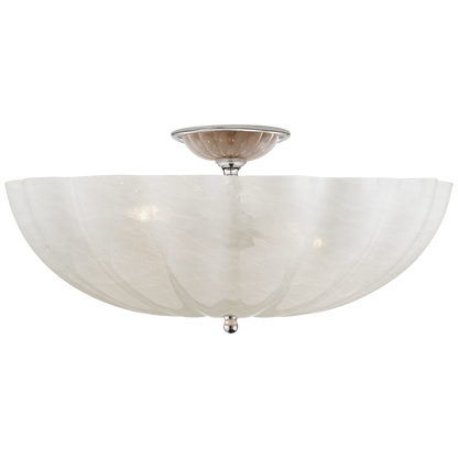 Rosehill Large Nickel Ceiling Light