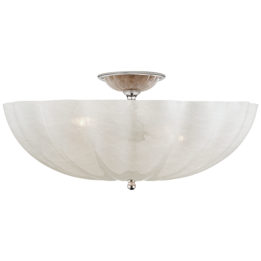 Rosehill Large Nickel Ceiling Light