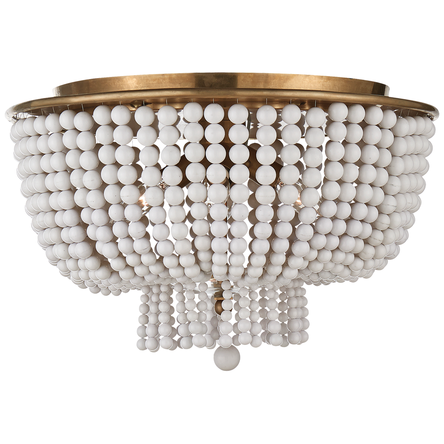 Jacqueline Ceiling Light Brass White Acrylic