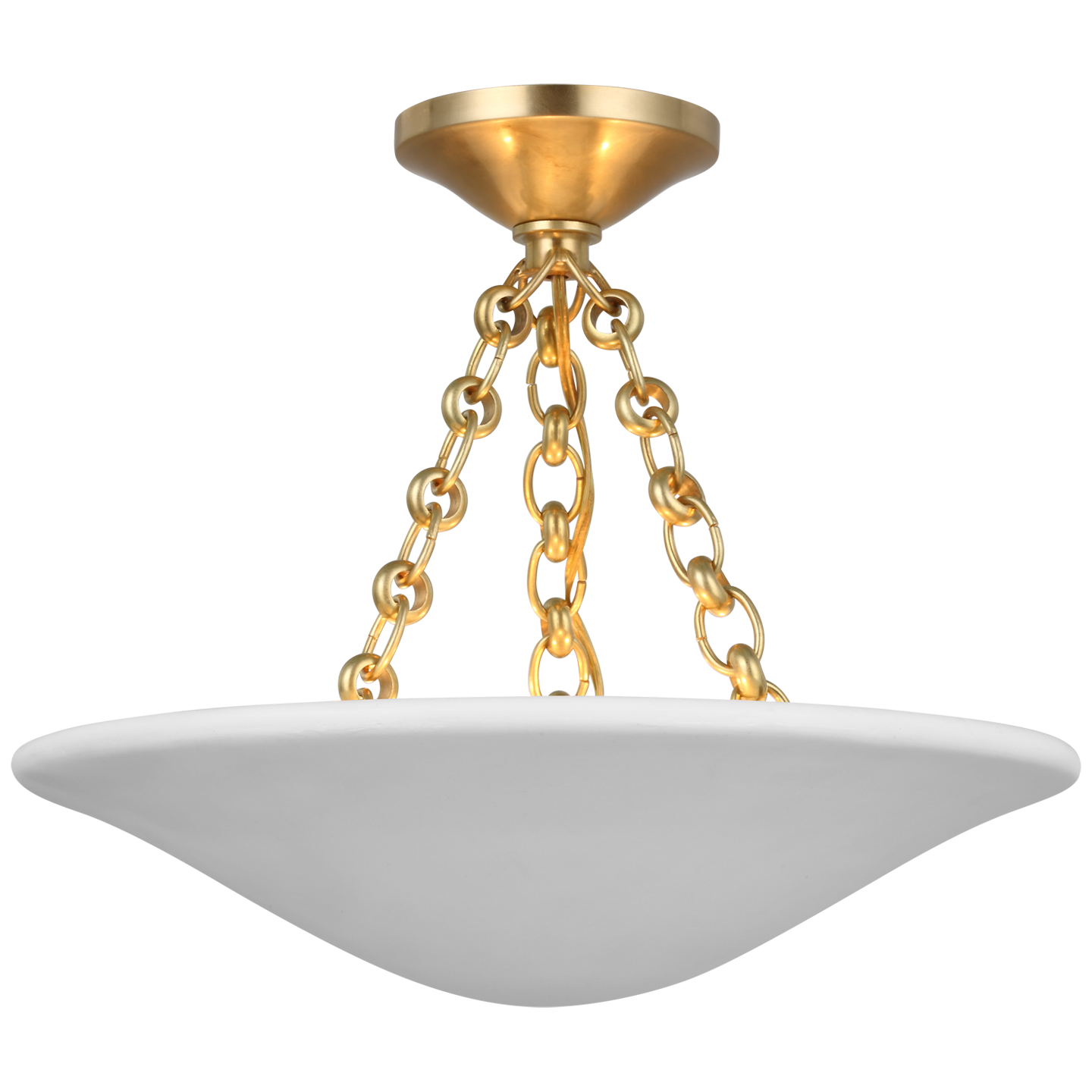 Mollino Ceiling Light 16" Brass