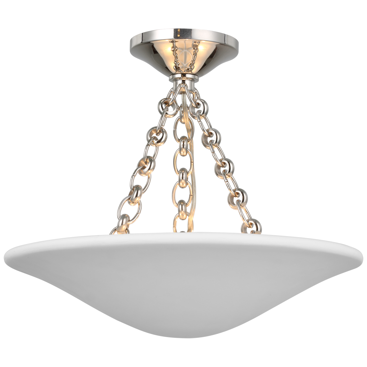 Mollino 16" Nickel Ceiling Light