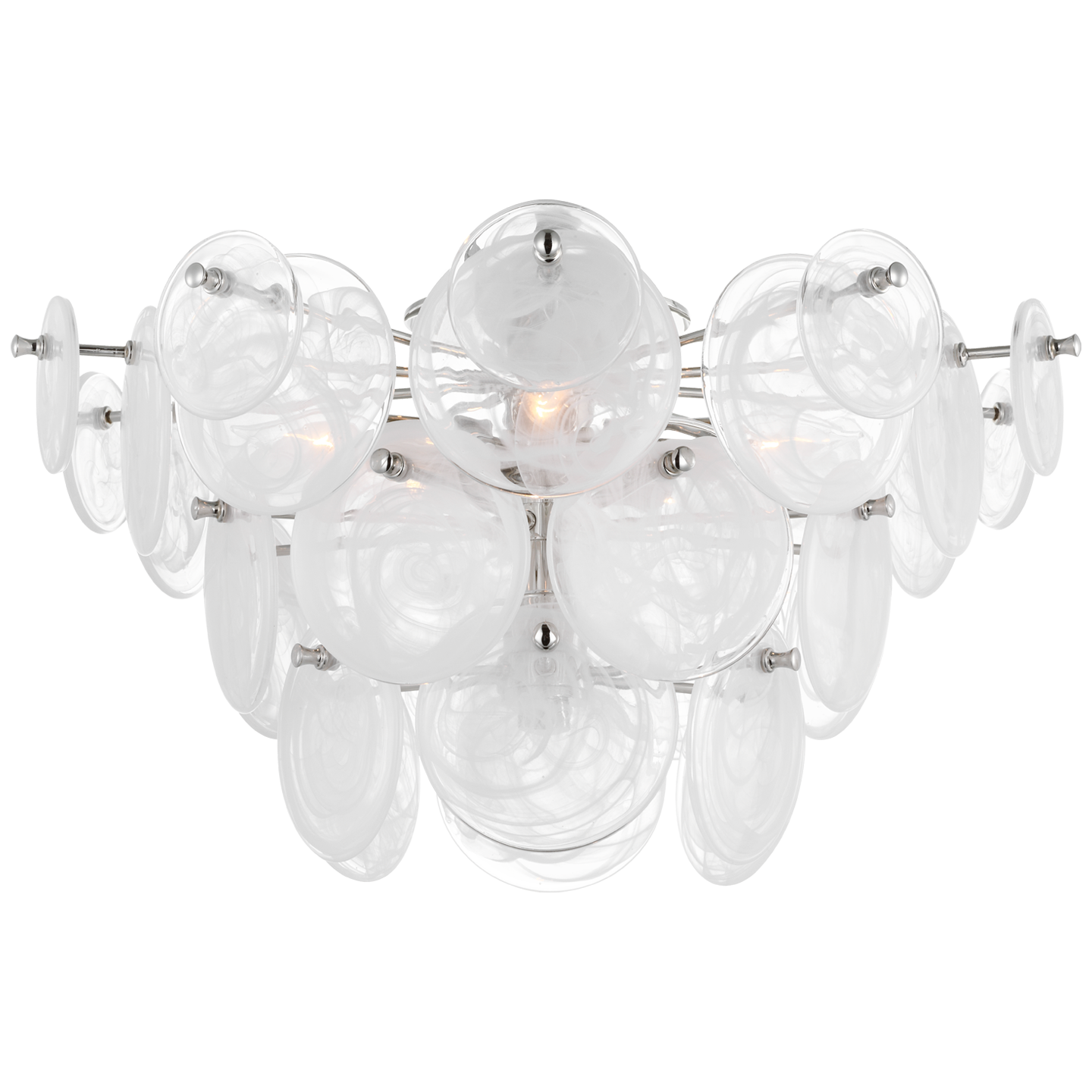 Loire Medium Nickel Ceiling Light