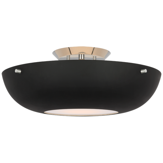 Valencia Ceiling Light 16" Matte Black Nickel