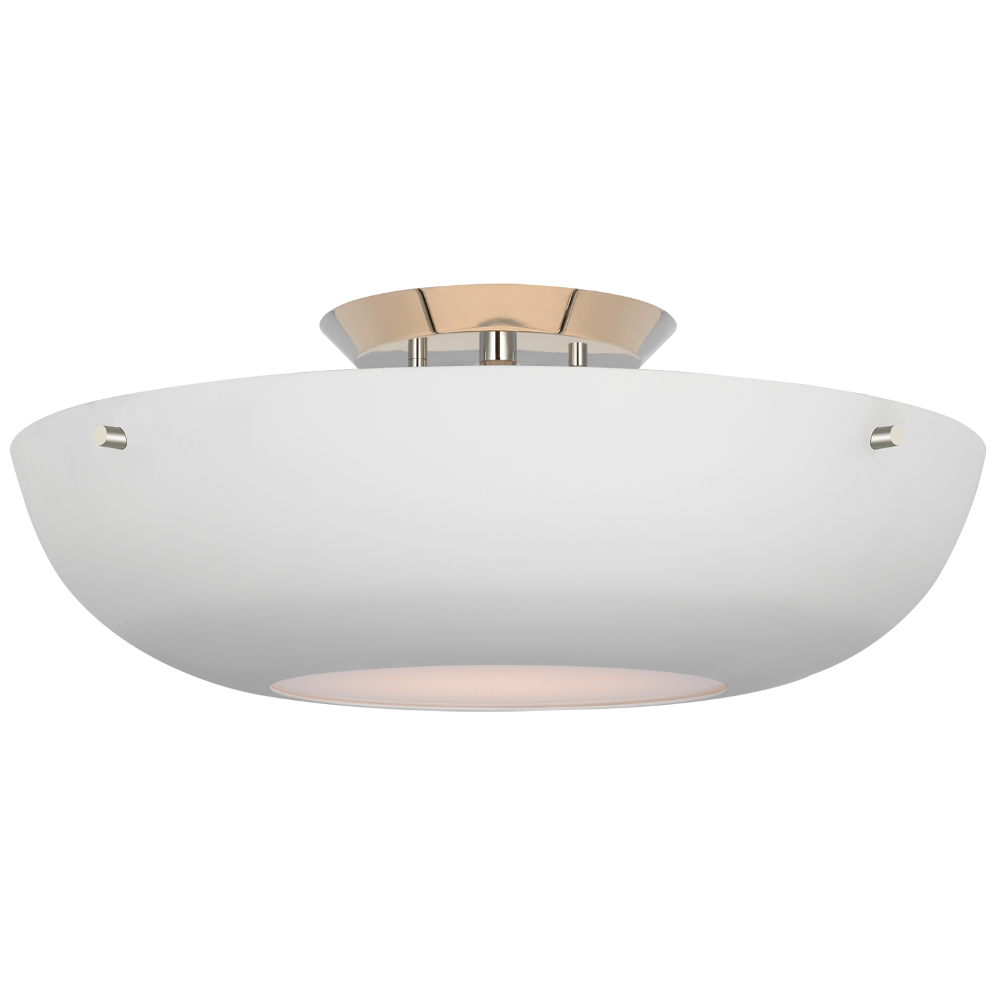 Valencia Ceiling Light 16" Matte White Nickel