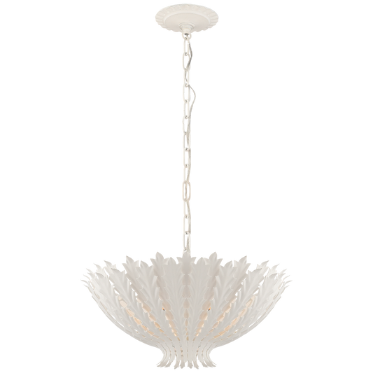 Hampton Small Pendant Lamp White Plaster