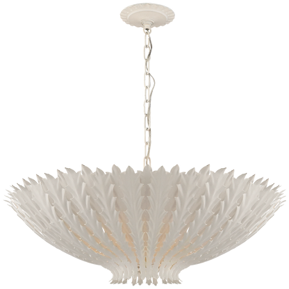 Hampton Medium White Plaster Pendant Light