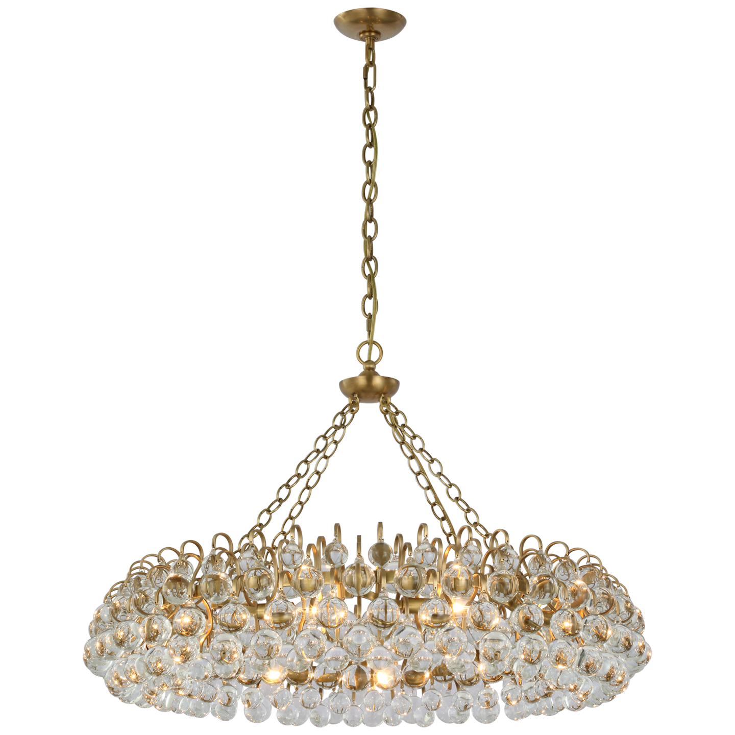 Bellvale Large Brass Chandelier