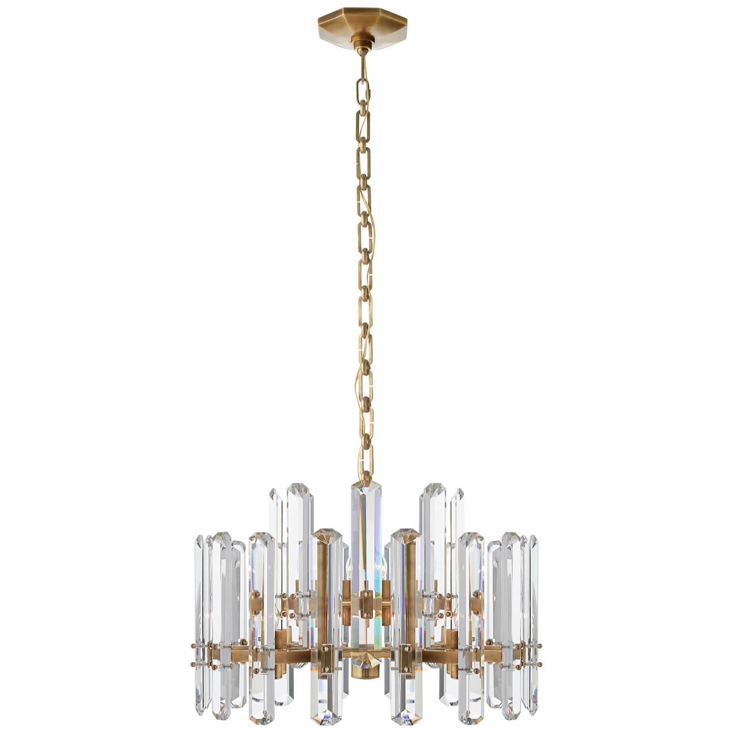 Bonnington Small Brass Chandelier 