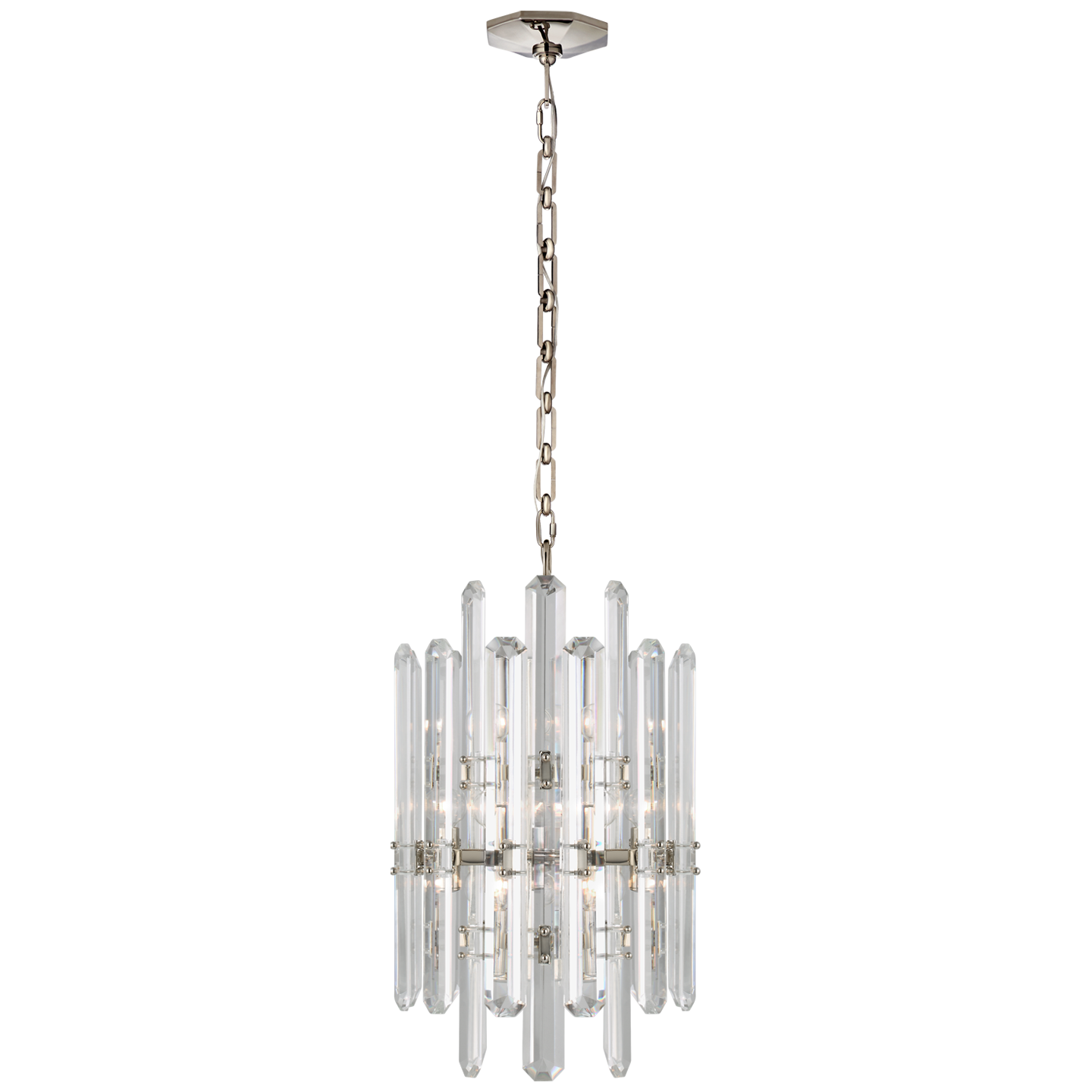 Bonnington Tall Nickel Chandelier