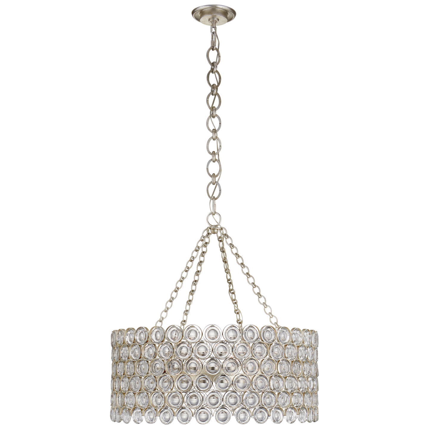 Lesina Chandelier Burnished Silver Leaf