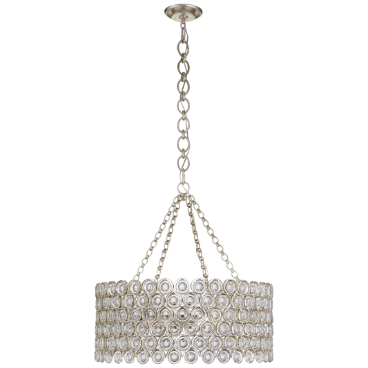 Lesina Chandelier Burnished Silver Leaf