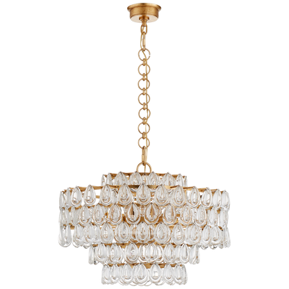 Liscia Medium Gold Chandelier