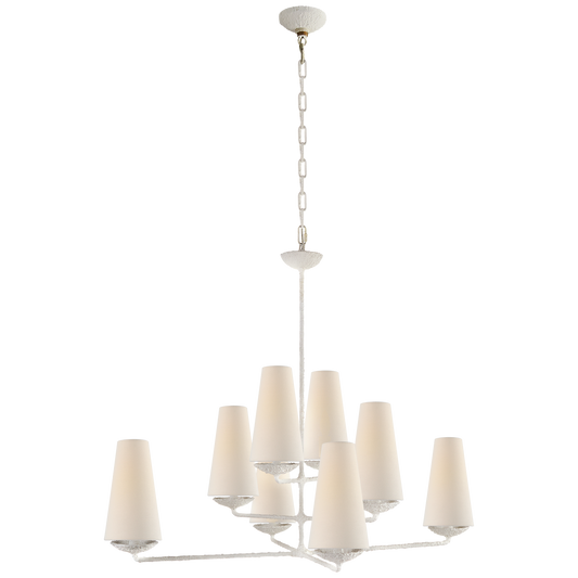 Fountain Chandelier Large Offset Plaster