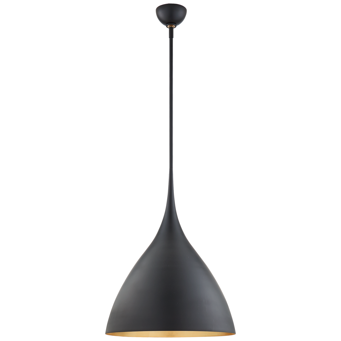 Agnes Medium Matte Black Pendant Lamp