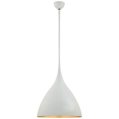 Agnes Medium White Plaster Pendant