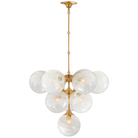 Cristol Medium Brass Chandelier