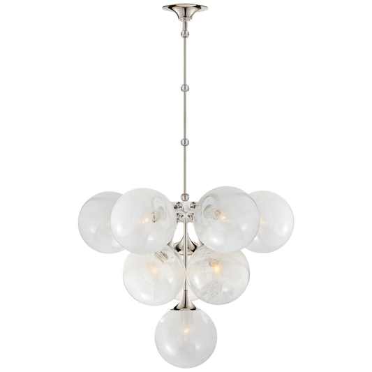 Cristol Medium Nickel Chandelier