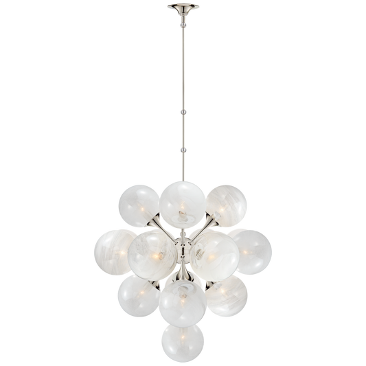 Cristol Chandelier Large Nickel